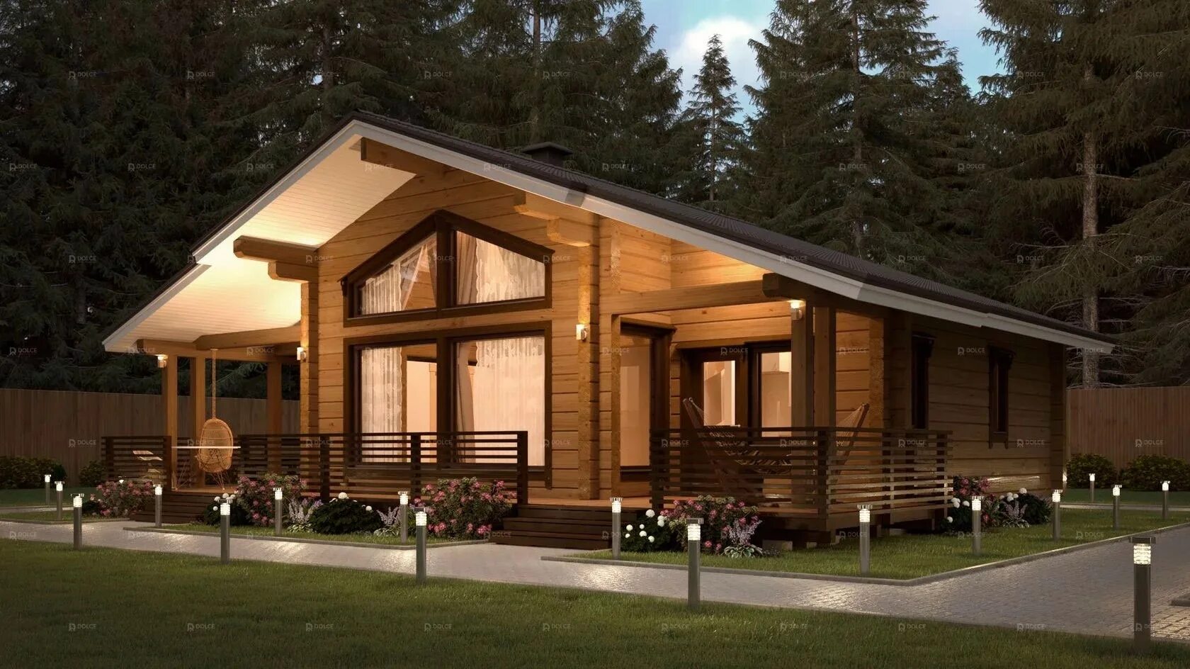 A Hybrid Half-Log Home in Wisconsin Cabin style homes, Log homes, Log cabin home