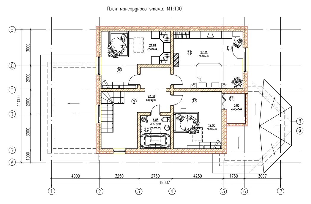 Проект дома из газоблока с чертежами Проект дома из пеноблока 249 м2 - Клинский Дом - Ландшафтное проектирование и ра