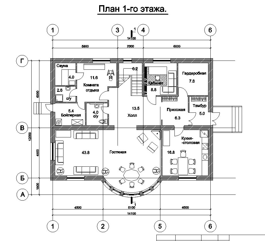 Проект дома с чертежами и планом Проекты домов - Газобетон Красноярск