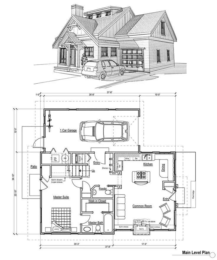 Проект дома со всеми чертежами House Plans with Porches Floor Plans by Max Fulbright Designs House plans with p