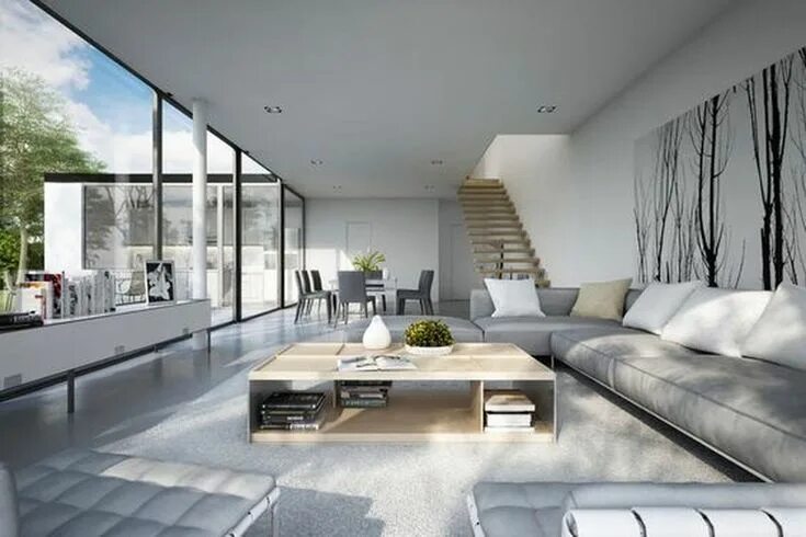 Проект дома современный интерьер Stunning Modern House Design Interior Ideas 01 Modern apartment living room, Mod