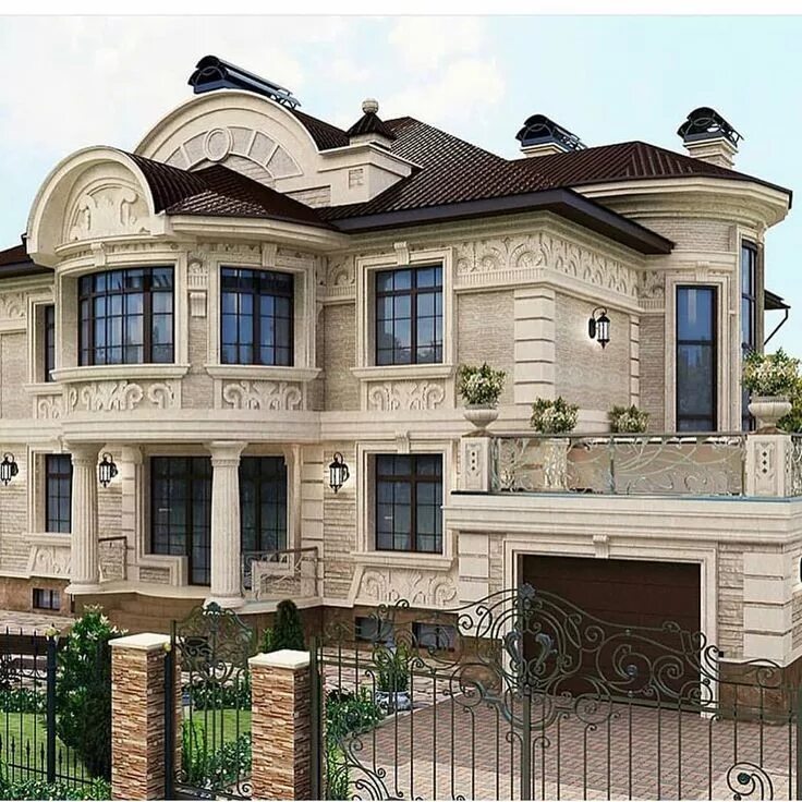 Проект домов в дагестане фото Pin by Dolha on Salvări rapide in 2024 Modern exterior house designs, House desi