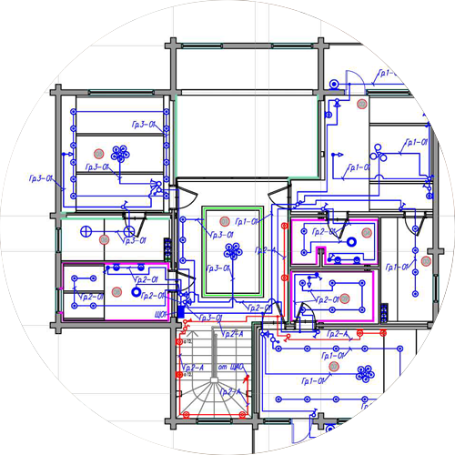 Проект электрики частного дома пример Электромонтажные Работы в Квартире и Коттедже в Москве и МО - "YK Style"