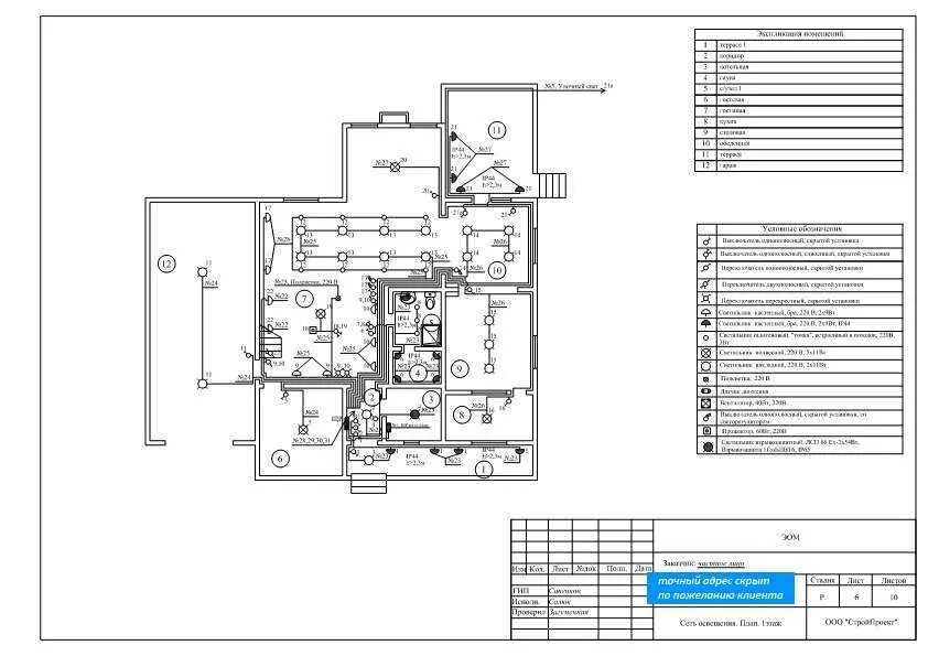 Проект электроснабжения частного дома пример Наши проекты ООО "Строй-Проект"