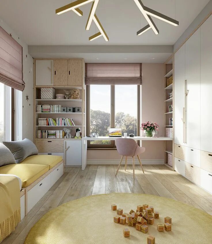 Проект интерьер детской комнаты House in Moscow on Behance Bedroom design, Room design, Kids room design