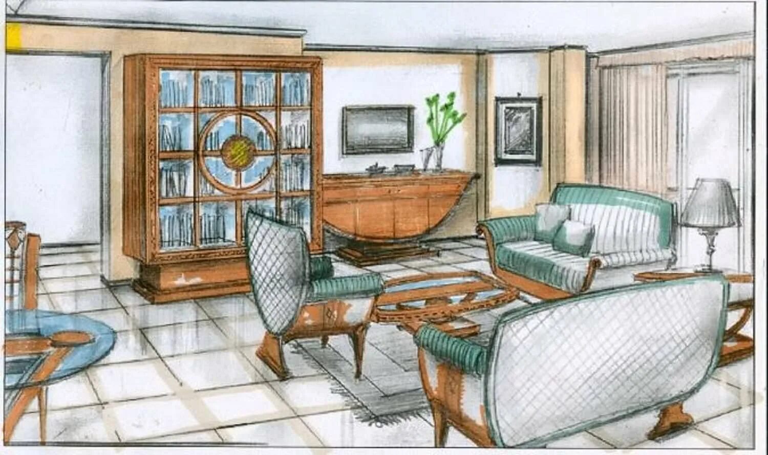 Проект интерьер дома 6 класс Middle class drawing room interior - 68 photo