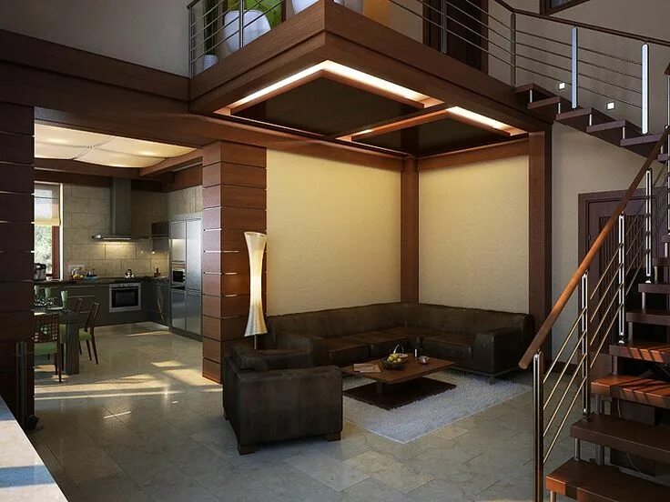 Проект интерьера частного дома lights Small space interior design, Home interior design, House stairs