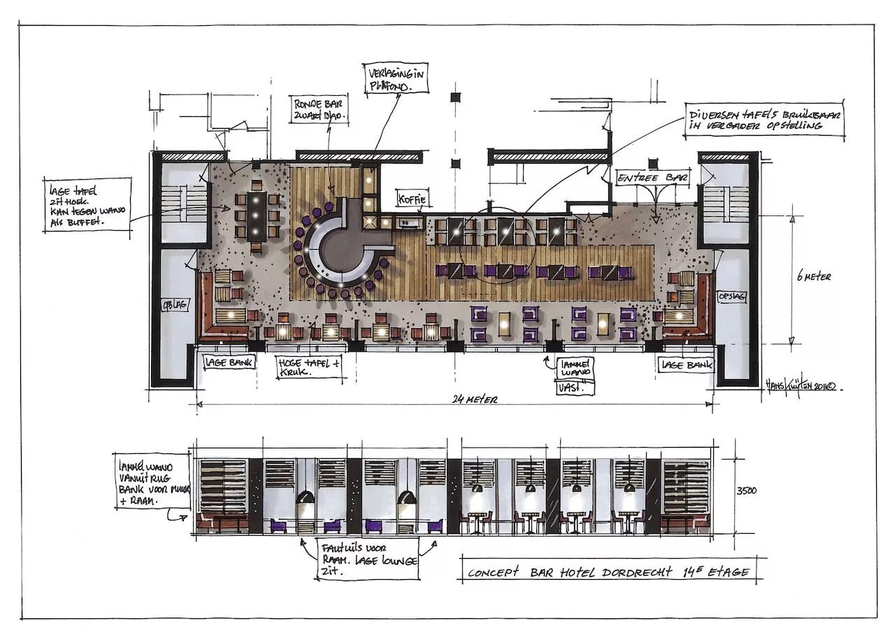 Проект кафе фото Creative Restaurant Design Layout Ideas