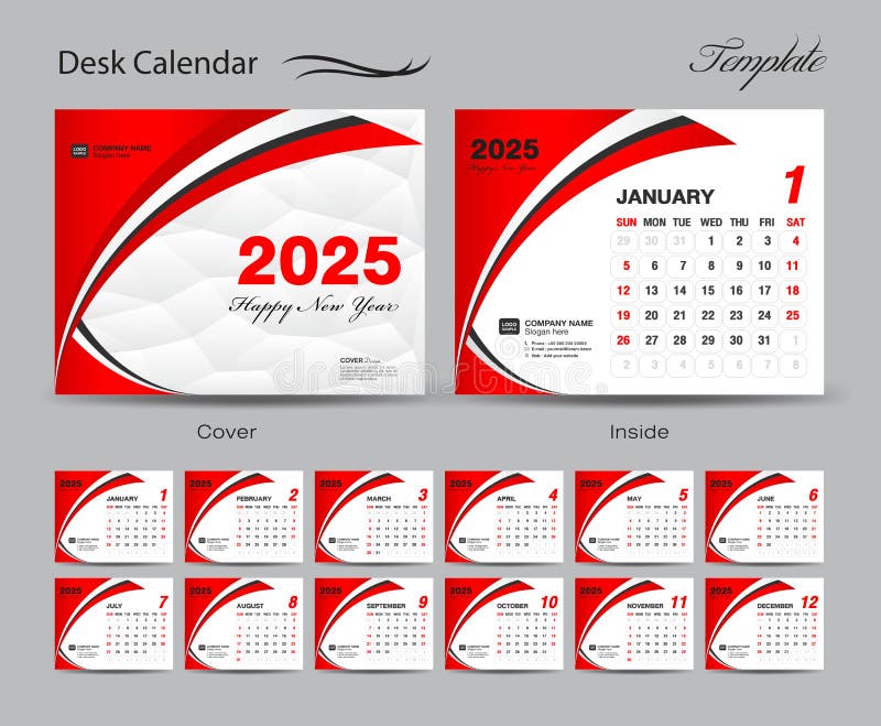 Проект календаря на 2025 год Calendar 2025 Template Set and 2026 Year Pastel Concept, Wall Calendar 2025, Des