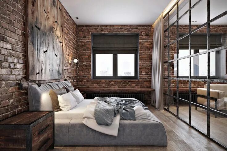 Проект комнаты в стиле лофт Новости Loft style bedroom, Loft style, Bedroom design