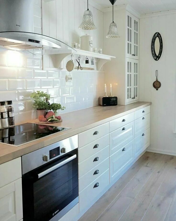 Проект кухни без верхних шкафов фото Pin on Kitchens Kitchen interior, Home decor kitchen, Kitchen renovation