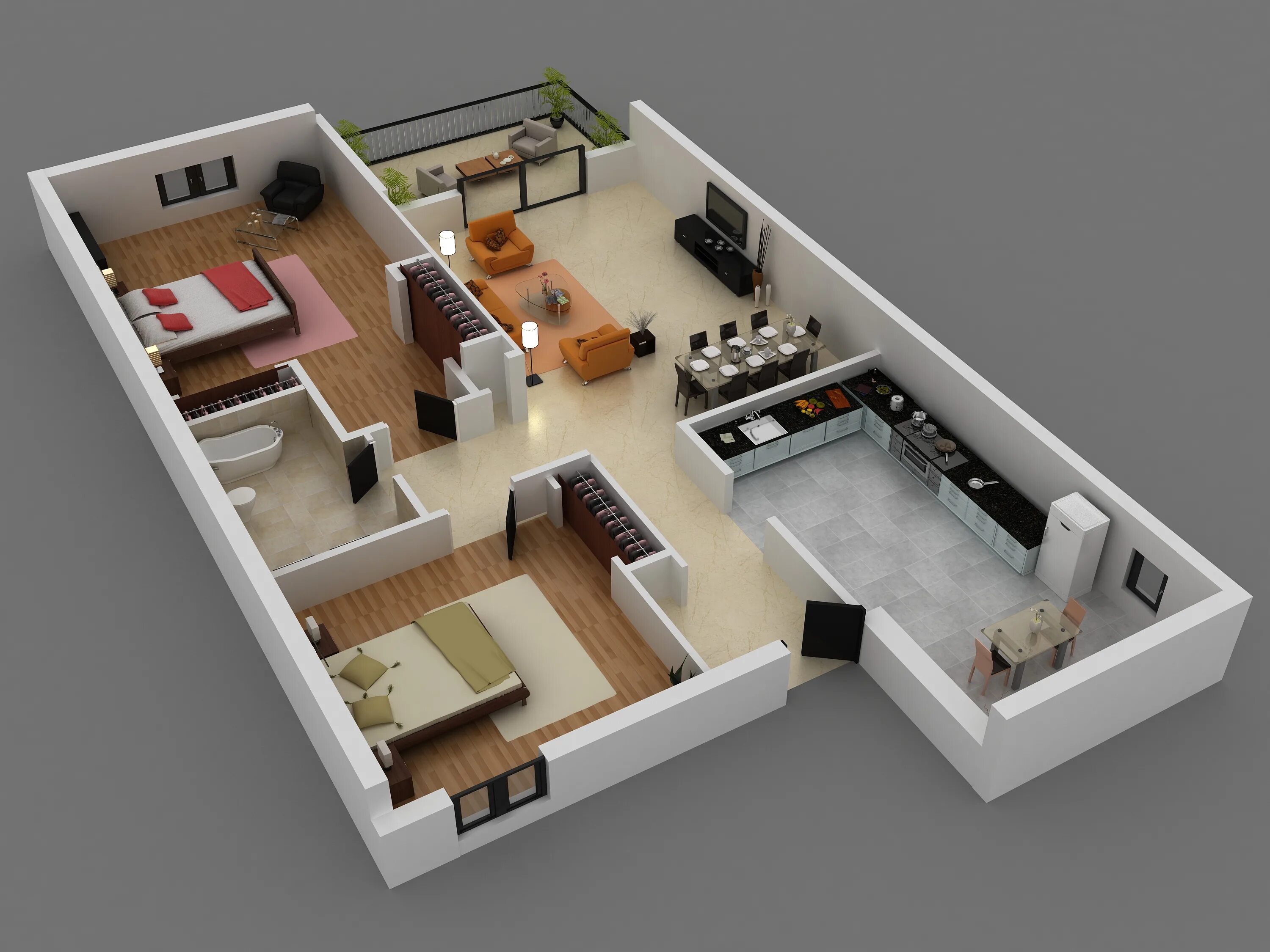 Проект квартиры с планом фото Create your Interior Architectural Design on your desire. for $20 - SEOClerks