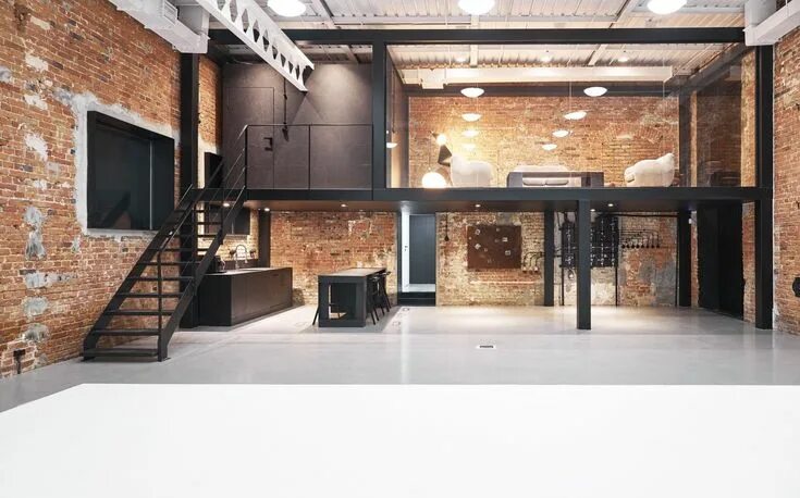 Проект лофт стиль Estudios de fotografía para quedarse a vivir Garage design, Industrial loft desi