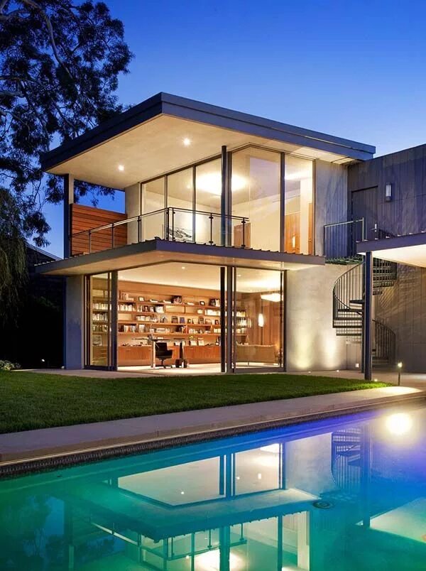 Проект мечты фото Modern dream home designed for a bachelor in California House design, Architectu