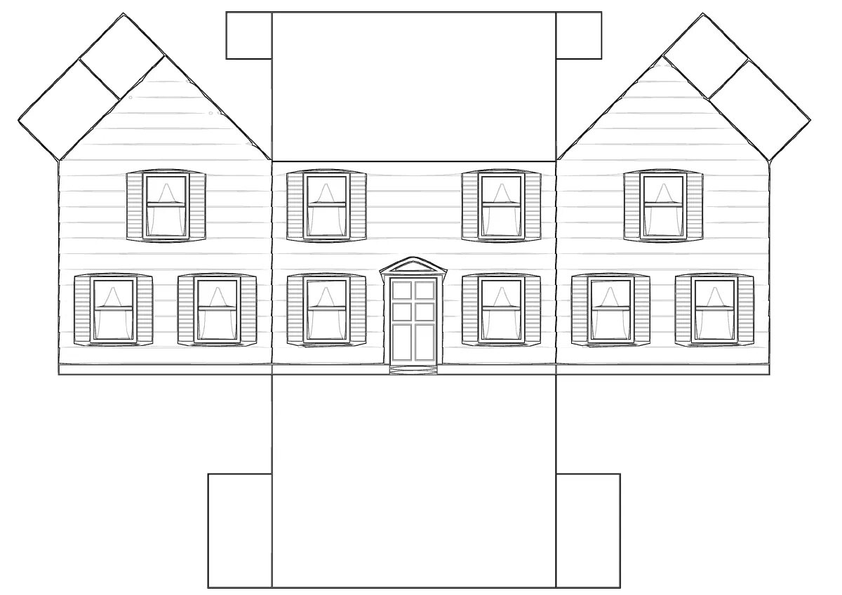 Проект модель дома 10 класс примеры Как собрать бумажный домик: найдено 90 изображений