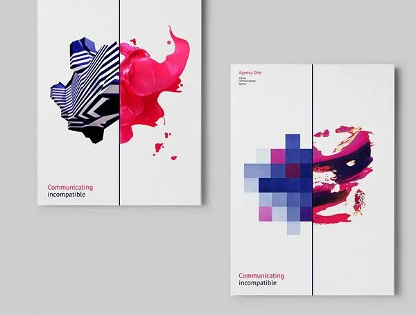 Проект на тему графический дизайн Brand Identity of Agency One, A Digital Communication Agency Booklet design, Com