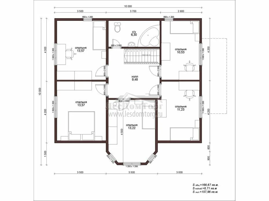 Project 1 storey house 10 x.. 2022 Строительство VK