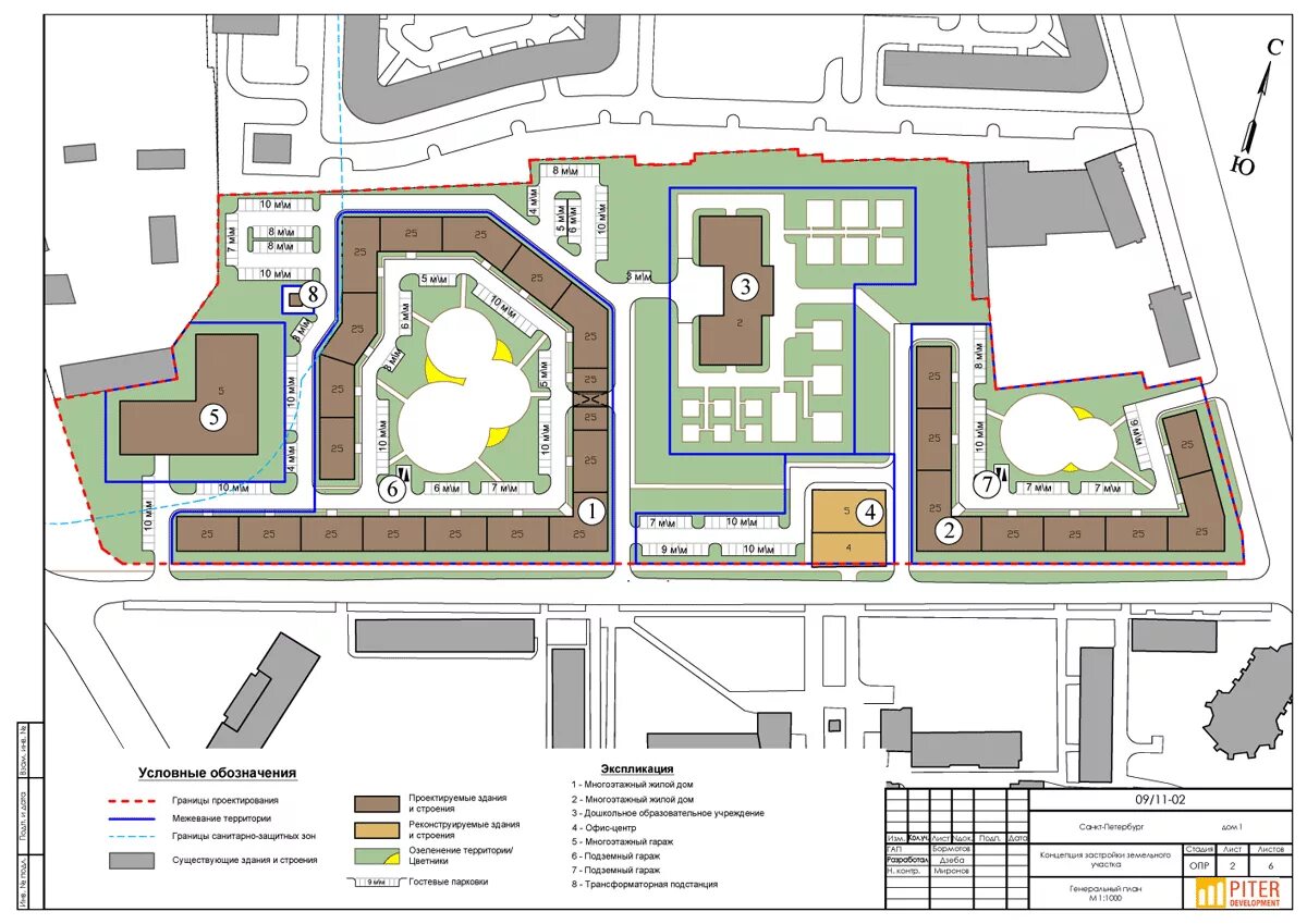 Проект планировки территории генплан Концепция редевелопмента промышленного квартала (Санкт-Петербург)