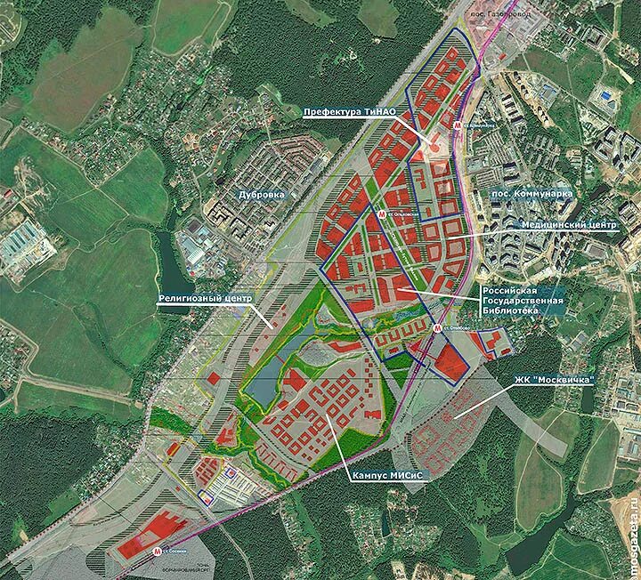 Проект планировки территории новой москвы Какой станет Новая Москва? План застройки и перспективы развития