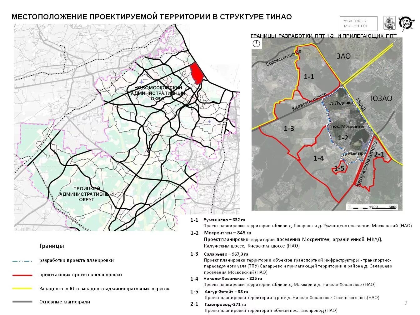 Проект планировки территории новой москвы Архив материалов