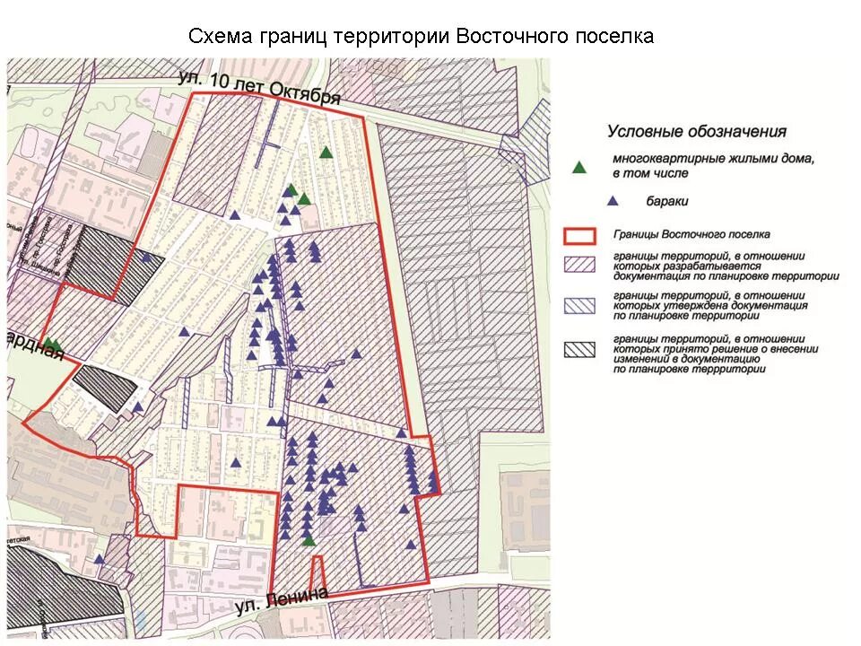 Проект планировки территории поселка восточный москва новости Территории "Татар-базар", "Восточный поселок"