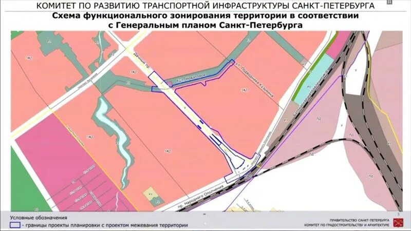 Проект планировки территории транспортной развязки В Петербурге построят новый съезд с Дачного на проспект Народного Ополчения