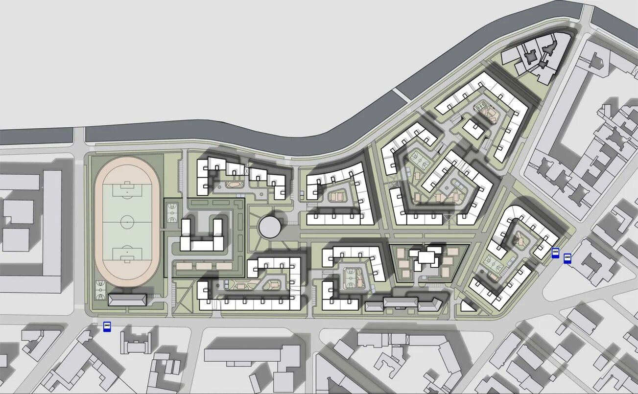 Проект планировки территории жк московский квартал спб Генеральный план. Квартал на наб. реки Карповки. - Фрилансер Алексей Посконкин P