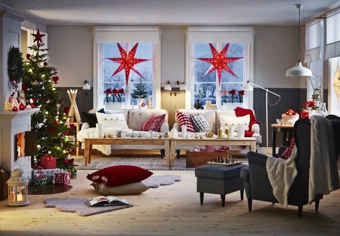 Проект по технологии новогодний декор комнаты Producten Sala de natal, Natal ikea, Decoração de casa