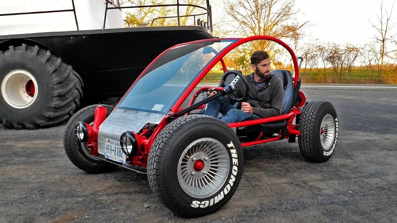 Проект самоделки Driving The Custom Frame VW (Volkswagen) Dune Buggy ep3 Dune buggy, Go kart bugg