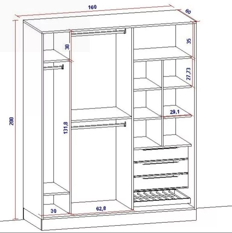 Проект шкафа в прихожую фото Pin on bacheca Closet layout, Closet designs, Closet design layout