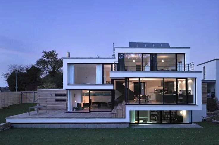 Проект современного дома фото Modern White House in Aalen, Germany