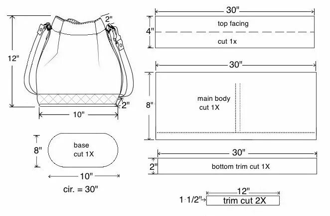 Проект сумочка THE BUCKET BAG Messenger bag patterns, Bucket bag pattern, Bag pattern