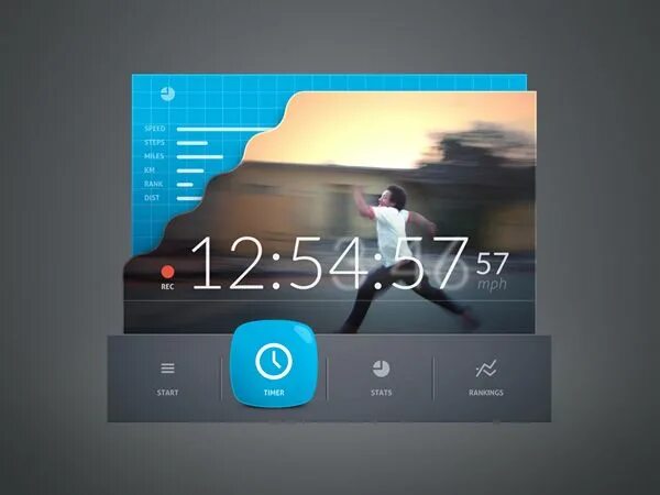 Проект связанный с дизайном Speed_detector_bigger Web app design, User interface design, Ui design