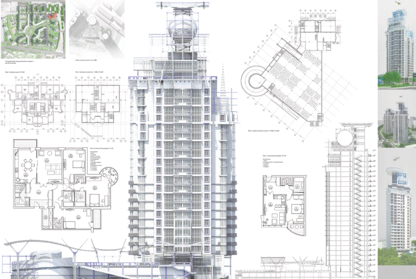 Проект высотного жилого дома чертежи Проектирование многоэтажных жилых домов, проект и строительство высотного здания