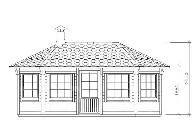 Проект закрытая беседка чертеж Продам беседку 22 м2, новый, под заказ. Цена: 250 000 ₽ во Владивостоке