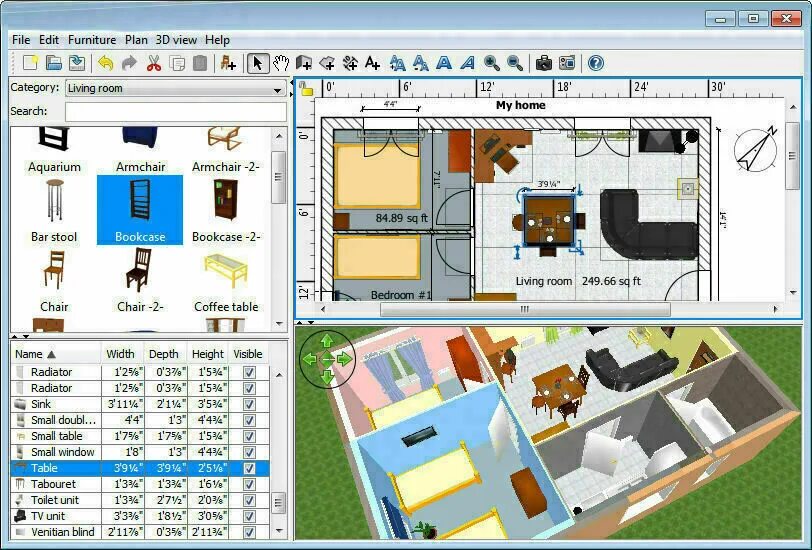 Проектирование дизайна интерьера программа бесплатно 3D домашний дизайн интерьера, планирование дома кухня, ванная комната 3D CAD аук