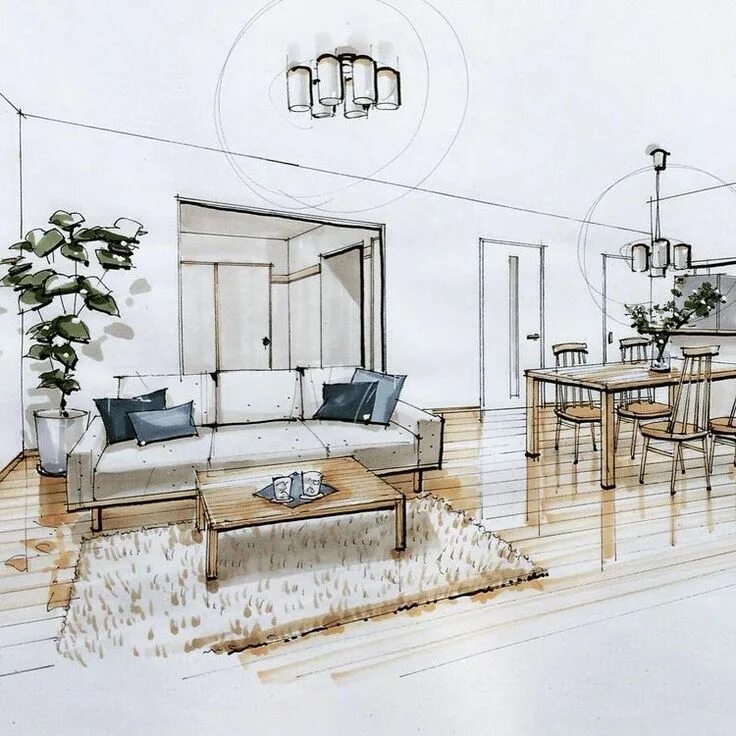 Проектирование интерьеров онлайн бесплатно Pin by Lina Asijavičiūtė on Pic Interior design drawings, Interior design plan, 