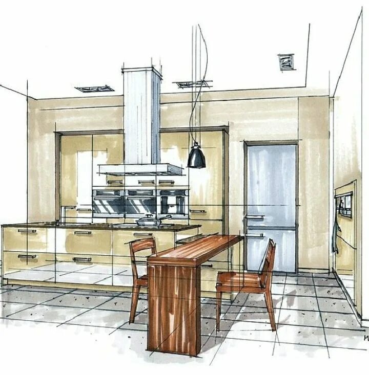 Проектирование мебели и интерьера Pin by Meryxz on Arquitectura Interior design sketches, Interior architecture de