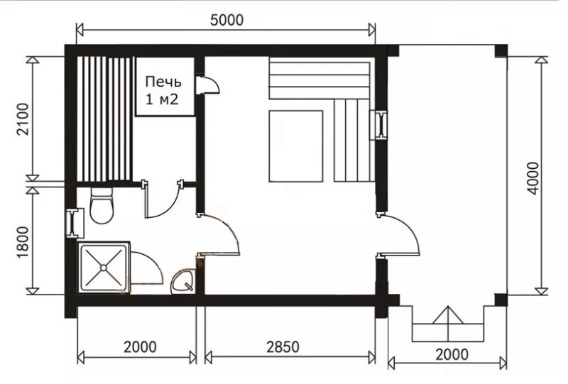 Проекты бань 3 5 фото Баня 4*5 м с верандой 8 м2 без предоплаты. Бани 4*5 м из сруба под ключ. Акция!