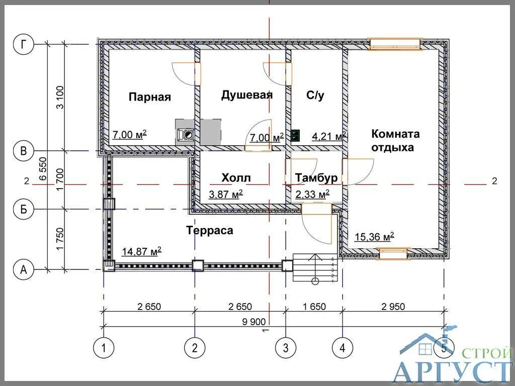 Проекты бань из газобетона бесплатно чертежи Баня из кирпича 4х4 проекты