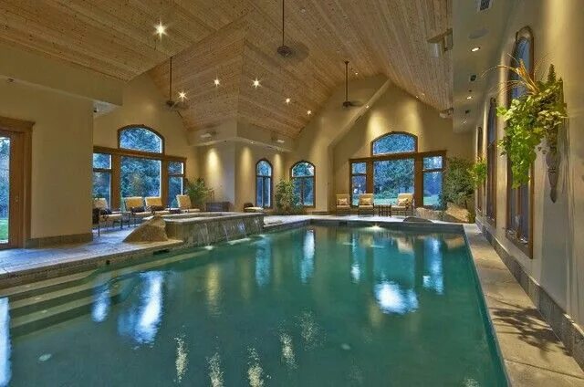 Проекты бассейнов фото Pin by TRISH JONES on Aquatic Rooms Indoor pool design, Indoor swimming pool des