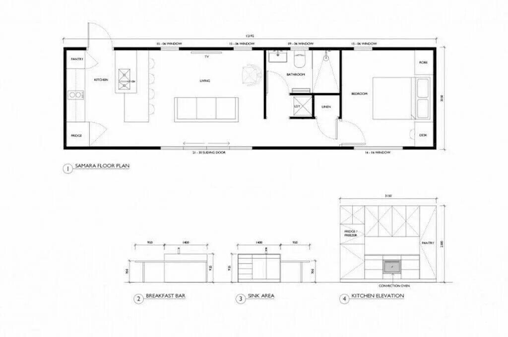 Проекты чертежи домов с морских контейнеров Details about 40'FT Shipping Container Home 1 Bd/1 Bth With Kitch/Liv 320 Sqft i