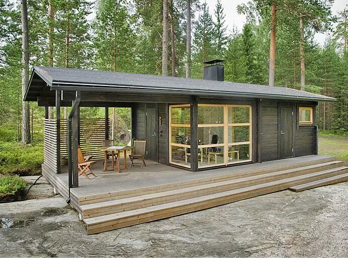 Проекты домиков фото designer Kalle Oikari Modern tiny house, Sun house, Small house