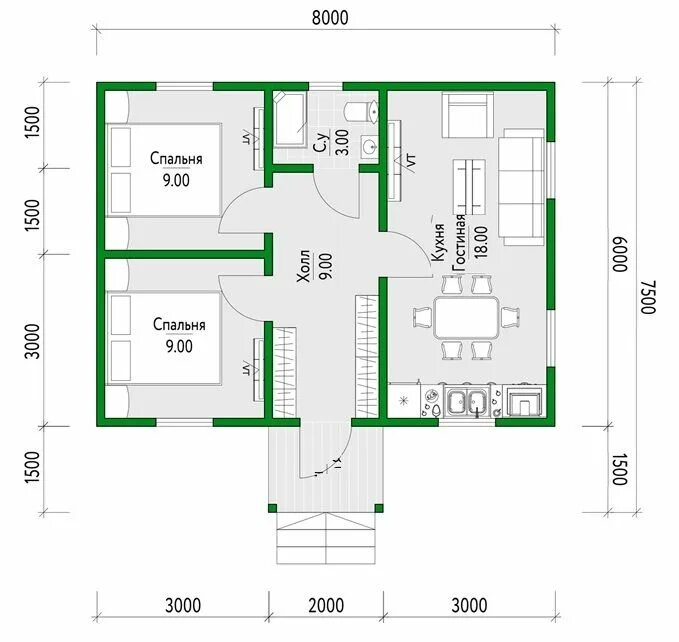 Проекты домов 7 8 с чертежами Pin on літній дім in 2024 Small modern house plans, House floor design, Tiny hou