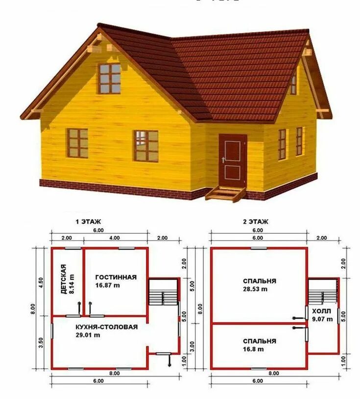 Проекты домов из бруса бесплатно чертежи 95+ Домов из бруса для постоянного проживания #2019 Фото, Проекты House styles, 