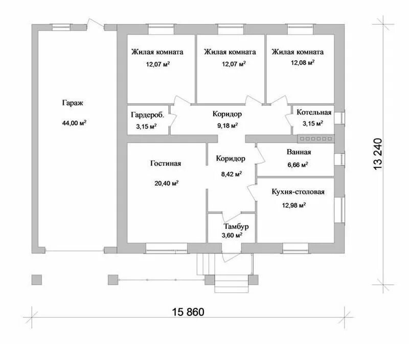 Проекты домов с 3 спальнями фото Строительство дома ПАРНАС B-067., цена от 235 000 до 1 960 000 руб./шт. в Омске 