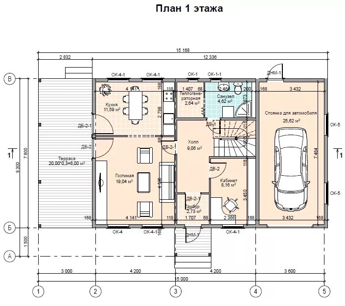 Проекты домов с гаражом фото чертежи Готовый проект дома с гаражом и террасой ПД-102-К-160 Тюмень и Тюменская область