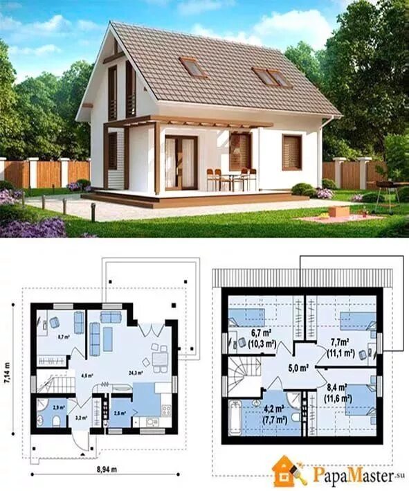 Пин от пользователя M C на доске House ideas Планировка бунгало, Дом, Проект дом