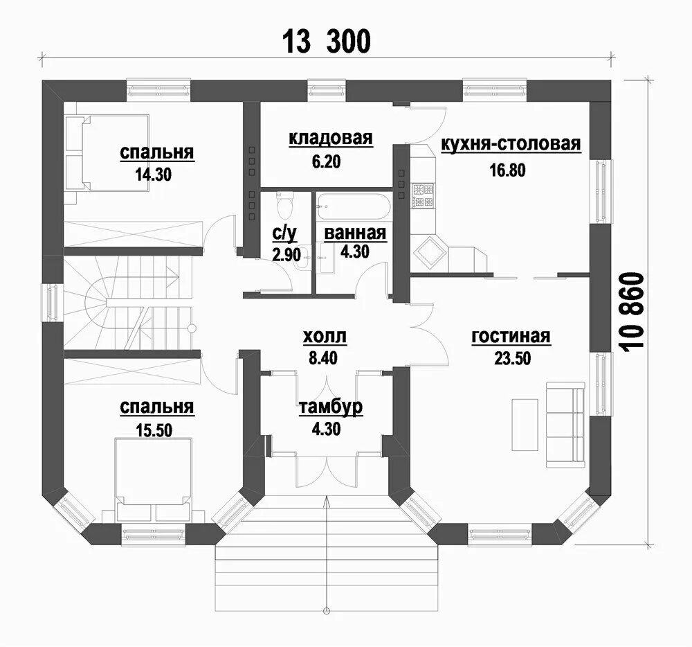 Проекты домов в чечне чертежи Проект дома D-097 - купить в интернет-магазине по низкой цене на Яндекс Маркете