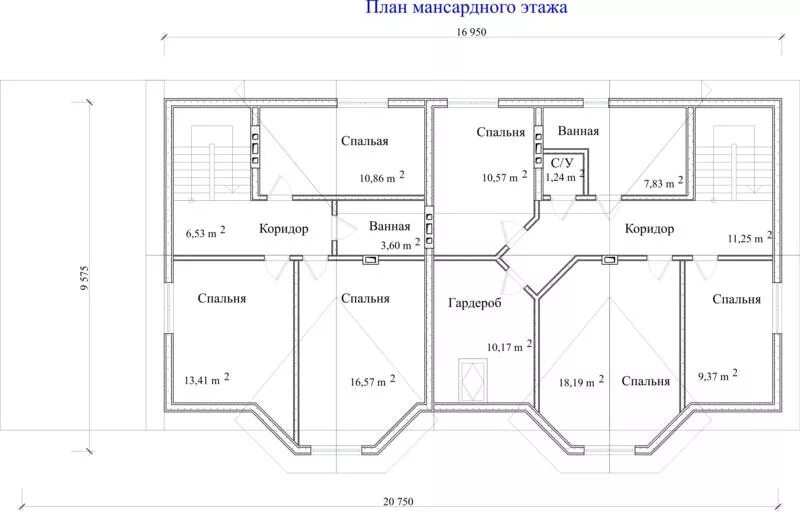 Проекты домов в дагестане одноэтажный с чертежами Типовой проект дома на шесть спален Воронеж Архитектурное бюро "Домой"